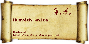 Husvéth Anita névjegykártya