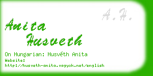 anita husveth business card